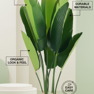 120cm Realistic Artificial Paradise Plant | Faux Strelitzia Tree for Decor