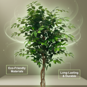 150cm Artificial Ficus Tree - Realistic Faux Plant for Home & Office Decor