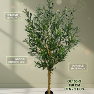 150cm Artificial Olive Tree - Realistic Faux Plant for Home & Office Decor